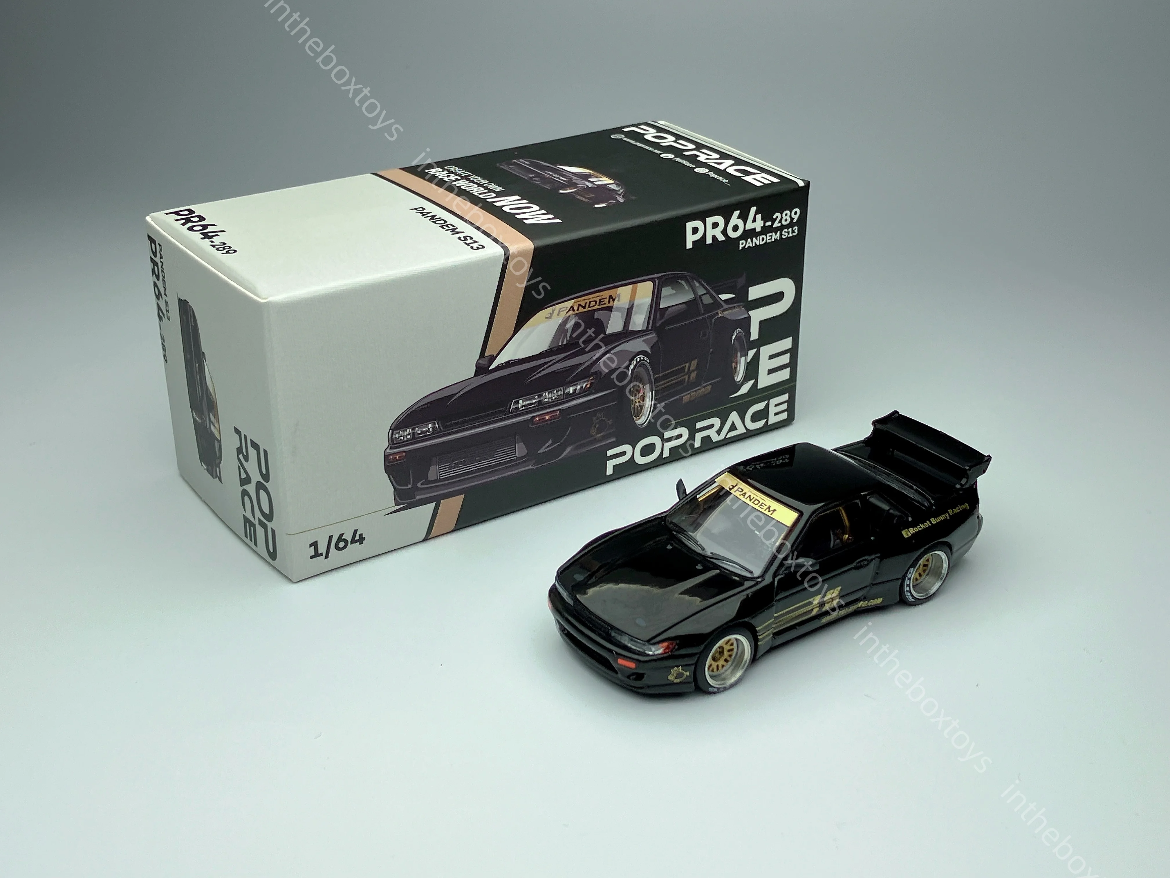 

POPRACE PR64-289 1/64 Pandem S13 JDM Diecast Model Car