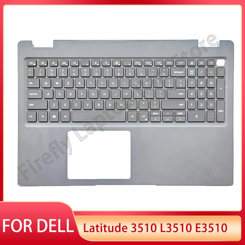 

NEW Original US Keyboard For Dell Latitude 3510 L3510 E3510 Laptop Palmrest Upper Cover Top Case With Backlight Replacement