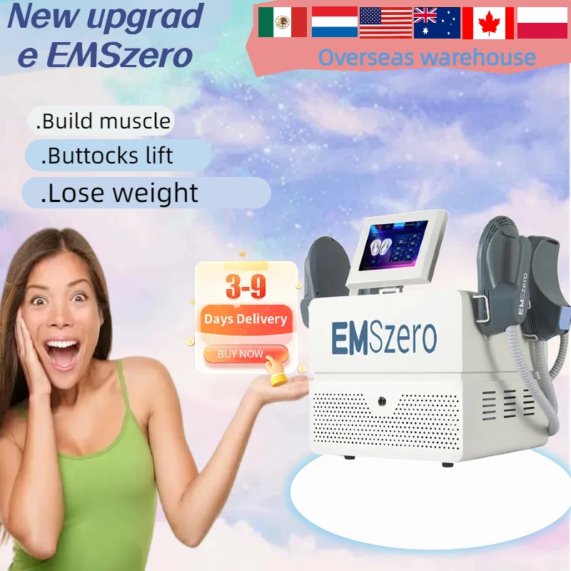 

14 Tesla 6000W RF Body Sculpting Machine 5 handle Emszero Neo Muscle Stimulator Electromagnetic Slimming Beauty Machine