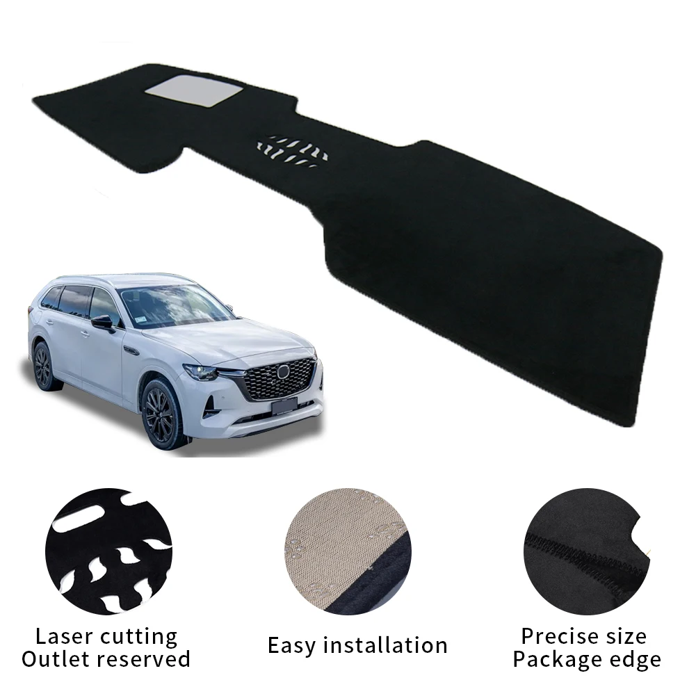 Dashboard Cover Pad  for Mazda CX-80 CX80 2024 2025 2026 Dashmat Dash Mat Car Anti-Slip Sunshade Protective Carpet