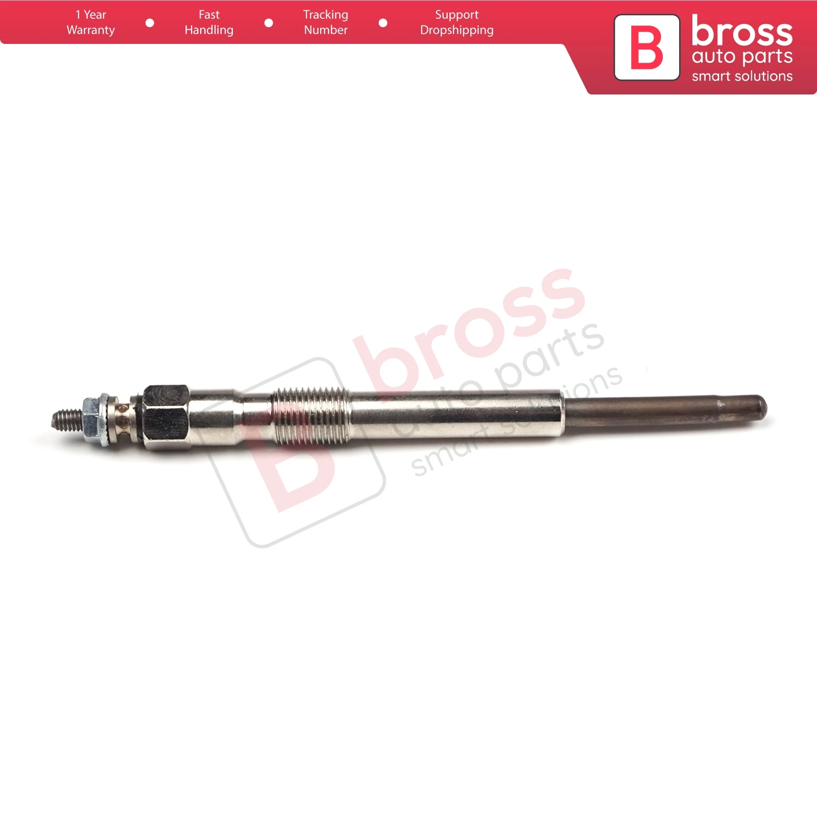 Bross Auto Parts BGP46 1 Piece Heater Glow Plugs GX120, 100226246 for Citroen Peugeot 2.5 TDI Fast Shipment Ship From Turkey