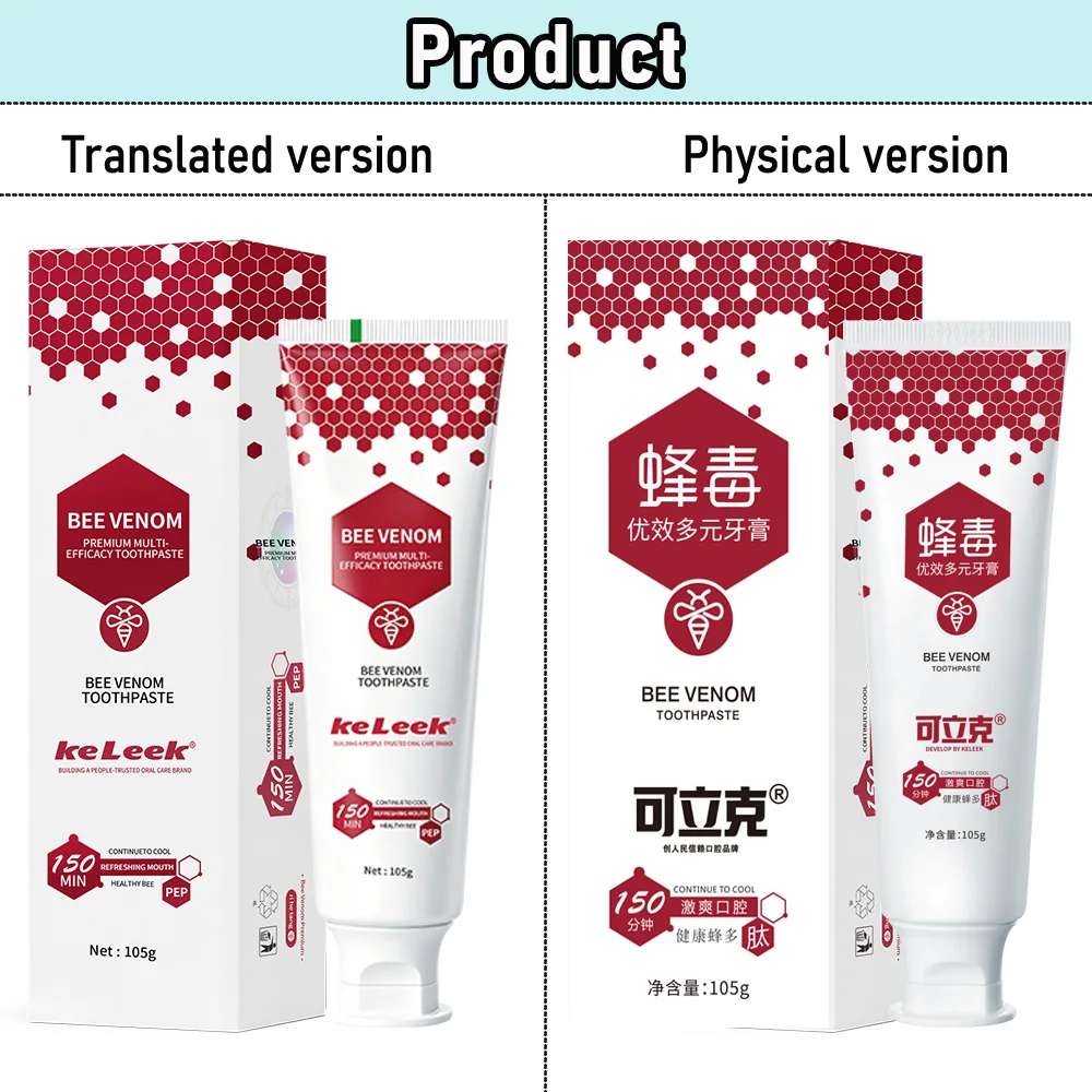 

KeLeek Gentle Oral Care Toothpaste Mint Deep Clean Teeth Whitening Fresh Breath Gum Care Non Irritating Safe for Daily Clean