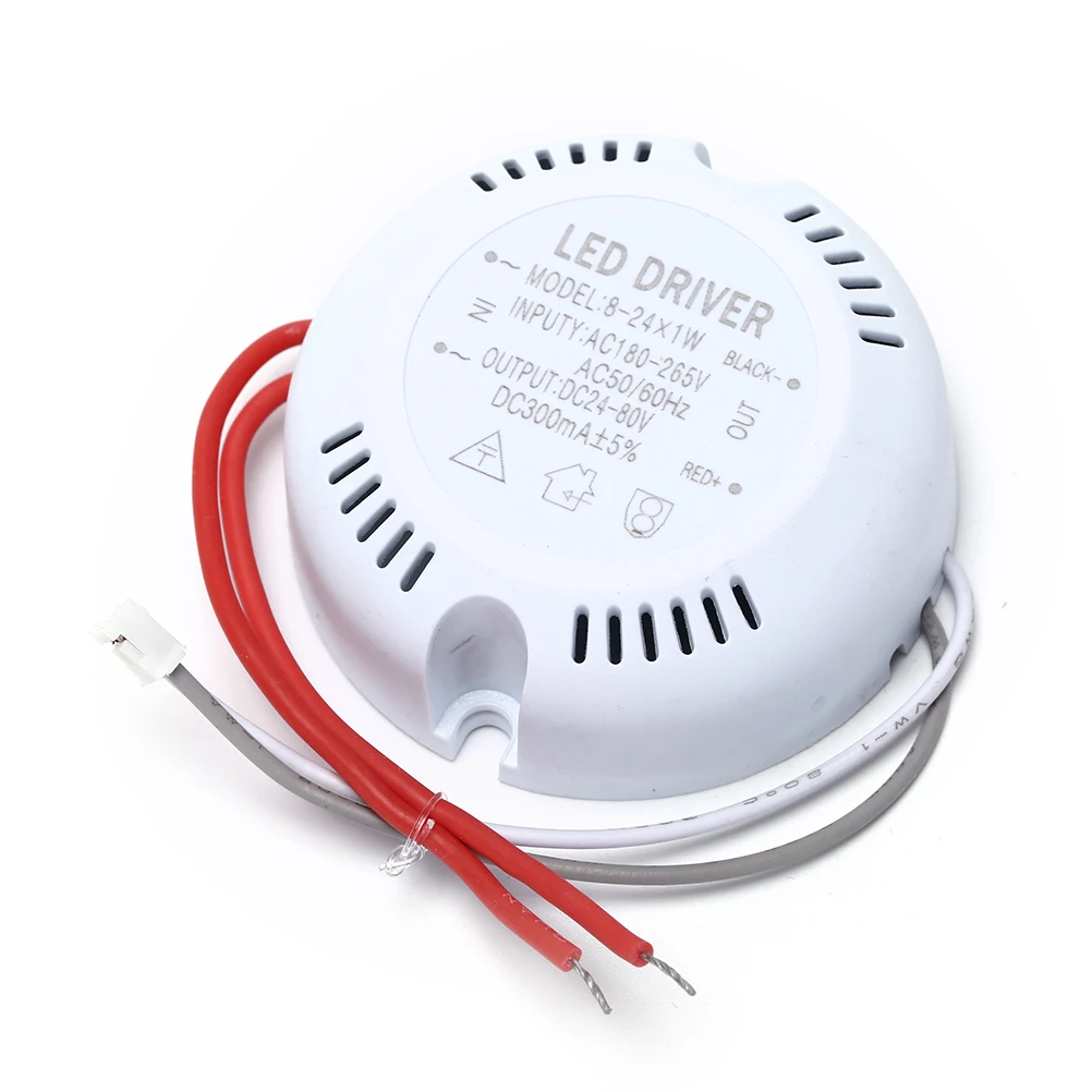 Adaptador de fuente de alimentación de transformador de luz de Controlador LED para lámpara led, carcasa redonda de bombilla