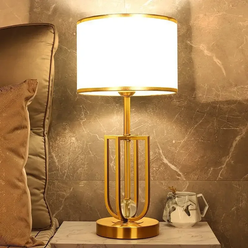 ALBERT Modern Touch Dimming Table Lamp Vintage LED Creative Crystal Simple Desk Lights for Home Living Room Bedroom