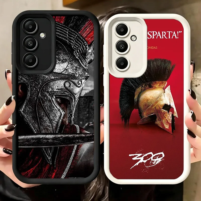Spartan Phone Case For Samsung A17 A57 A56 A55 A27 A16 A26 A36 A15 A25 A35 A05S A06 A07 Galaxy M15 M16 M23 M34 M36 M54 Note 20 C