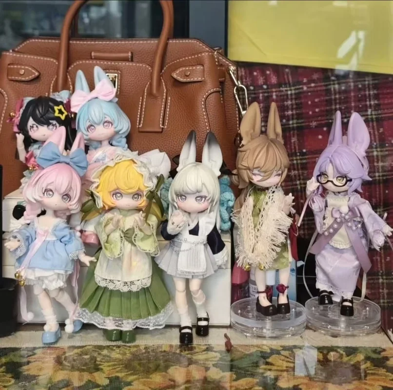 

Inedible Bjd Doll Jumping Moon Time Rabbit Treasure 12 Points Blind Box Action Figure Toy Decoration Doll Birthday Gift For Girl