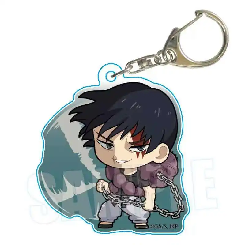 Jogo yu haibara geto suguru gojo satoru shoko ieiri chaveiro boneca anime acrílico chaveiro pingente para presente