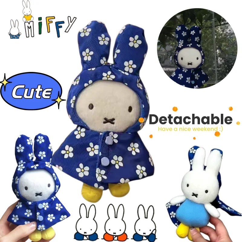

Брелок-плюшевая игрушка «Кролик Миффи в дождевике»: новая креативная, высококачественная, маленькая, портативная, мультяшная, персонализированная подвеска для студенческого рюкзака