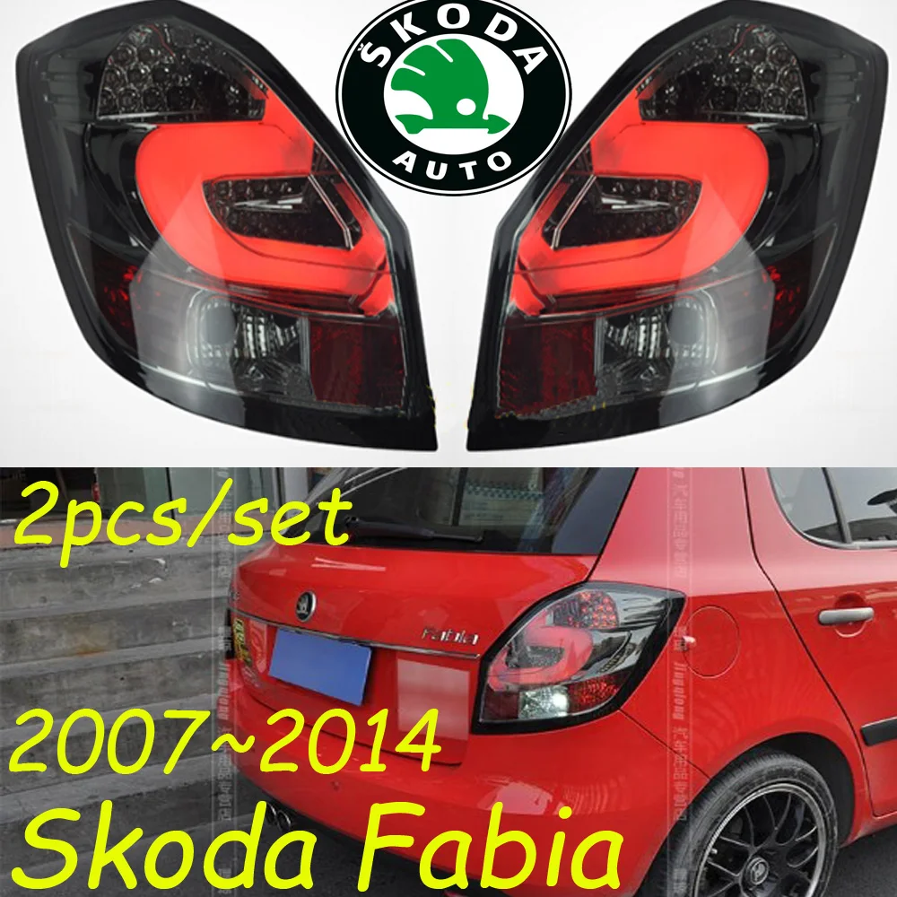 car bumper tail light for Skoda Fabia taillight LED 2007~2014y car accessories Taillamp for skoda fabia rear light fog