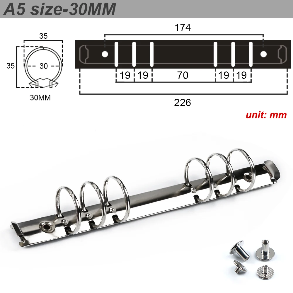 5PCS Lots A5 A6 A7 Ring Mechanism 15 20 25 30MM