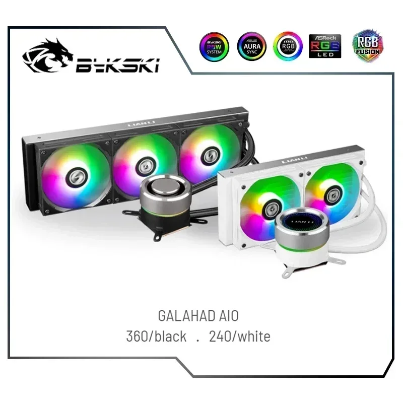 In Stock LIAN LI CPU AIO Water Cooling Kit ARGB, 240 Heatsink For  LGA 115X 1200 1366 20XX AM4 CPU Cooler System M/B 5V SYNC