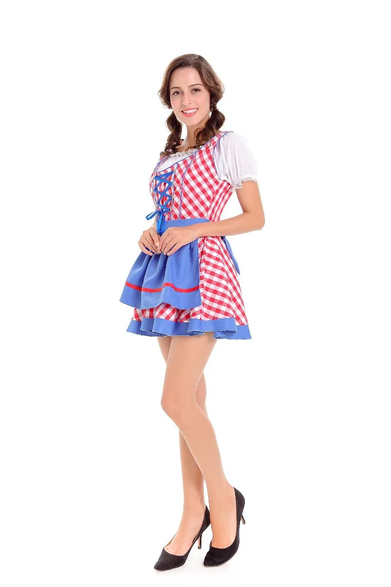 Damen Oktoberfest Bayerisches Biermädchen Kostüm Erwachsenen Deutsches Oktoberfest Partykostüm Damen Halloween Faschingskostüm – Detail 3