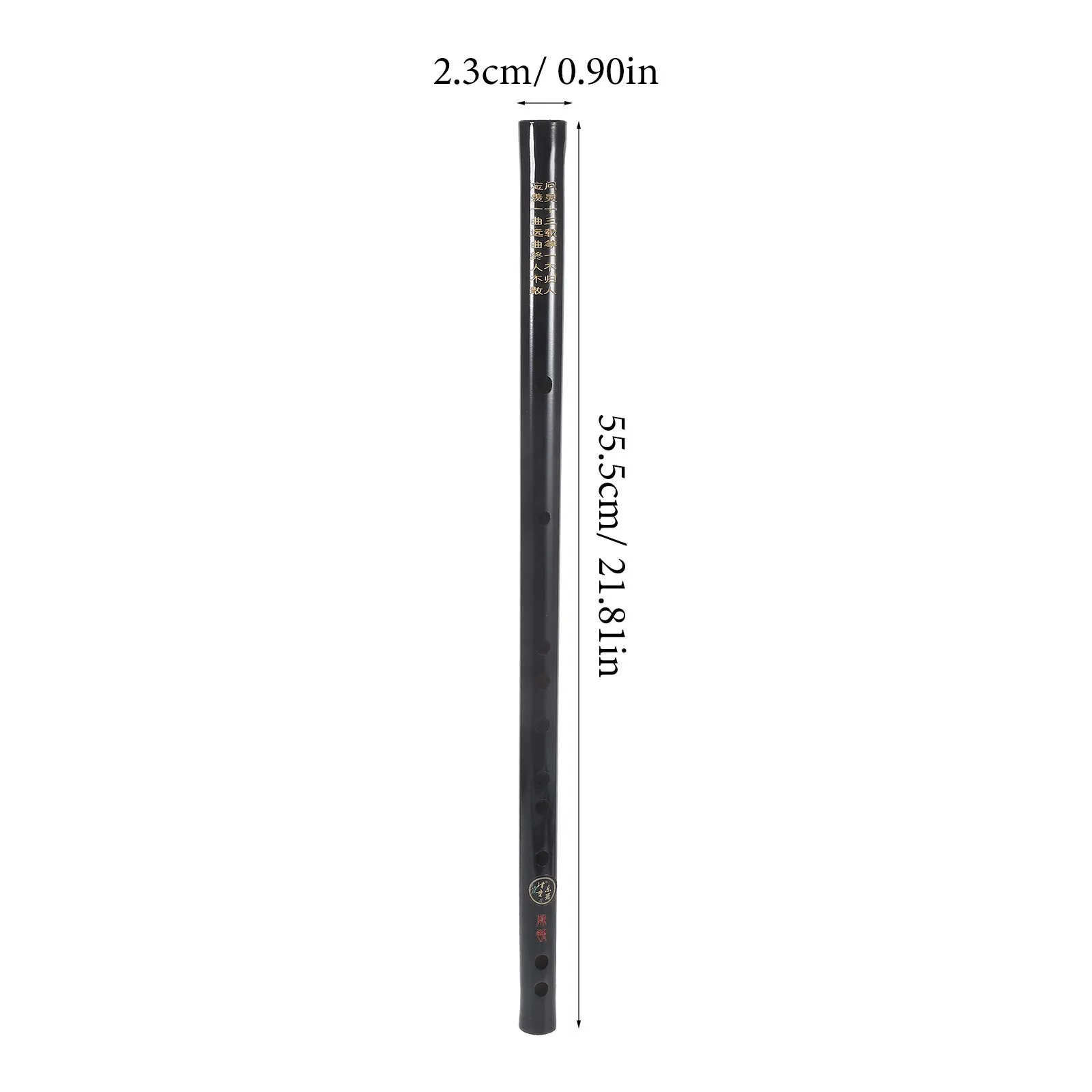 مزمار الخيزران الأسود آلة موسيقية عرضية تقليدية احترافية محفورة بشراشيب صينية خفيفة الوزن