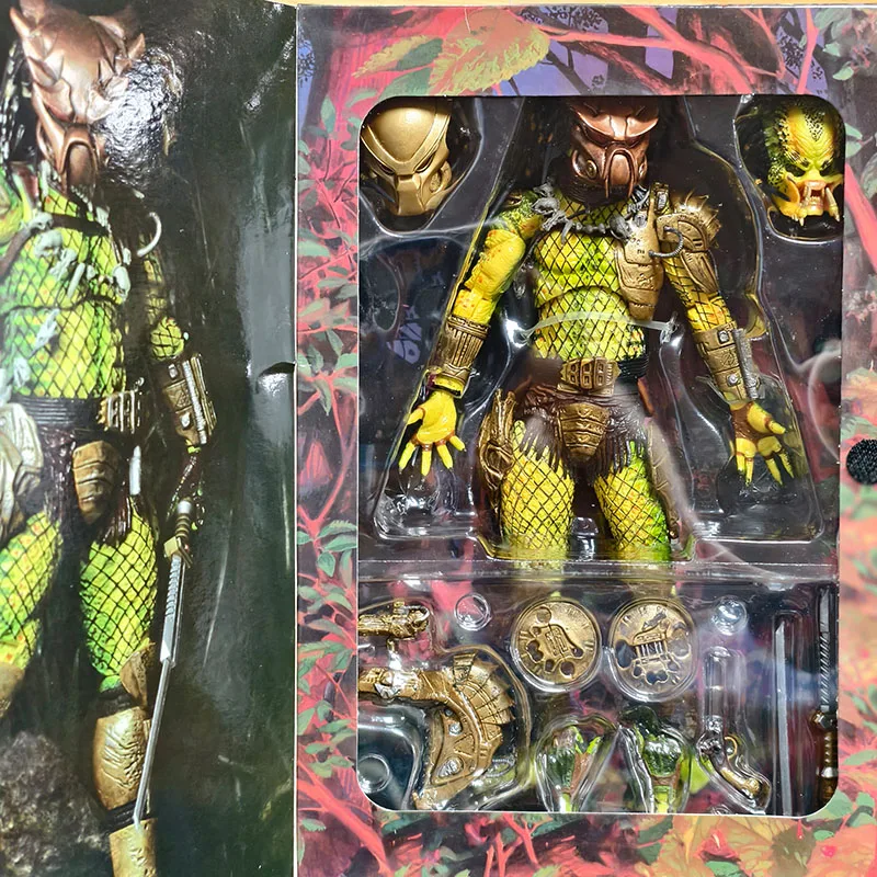 New Genuine First Edition NECA The Predator 1/12 Elder：The Golden Angel Ultimate Edition 7-inch Action Figure Collection Model