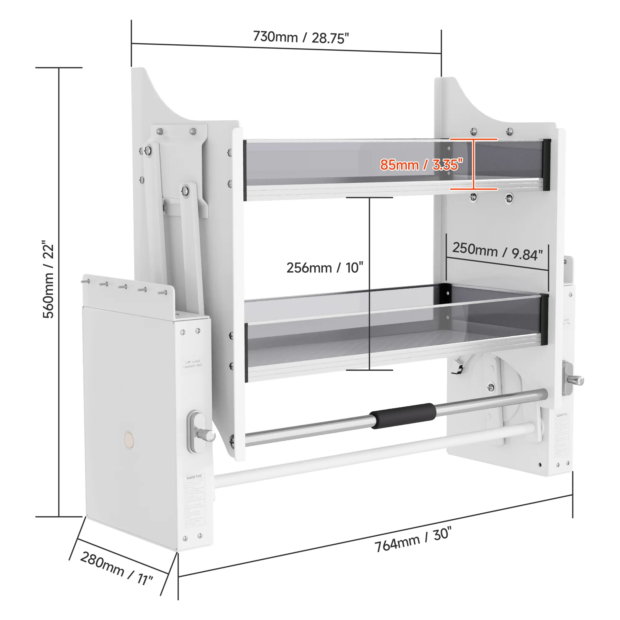 

Modern Stainless Steel Pull-Down Shelf Automatic Glass Lifting Basket Organizer for Kitchen Cabinets Basket Elevator