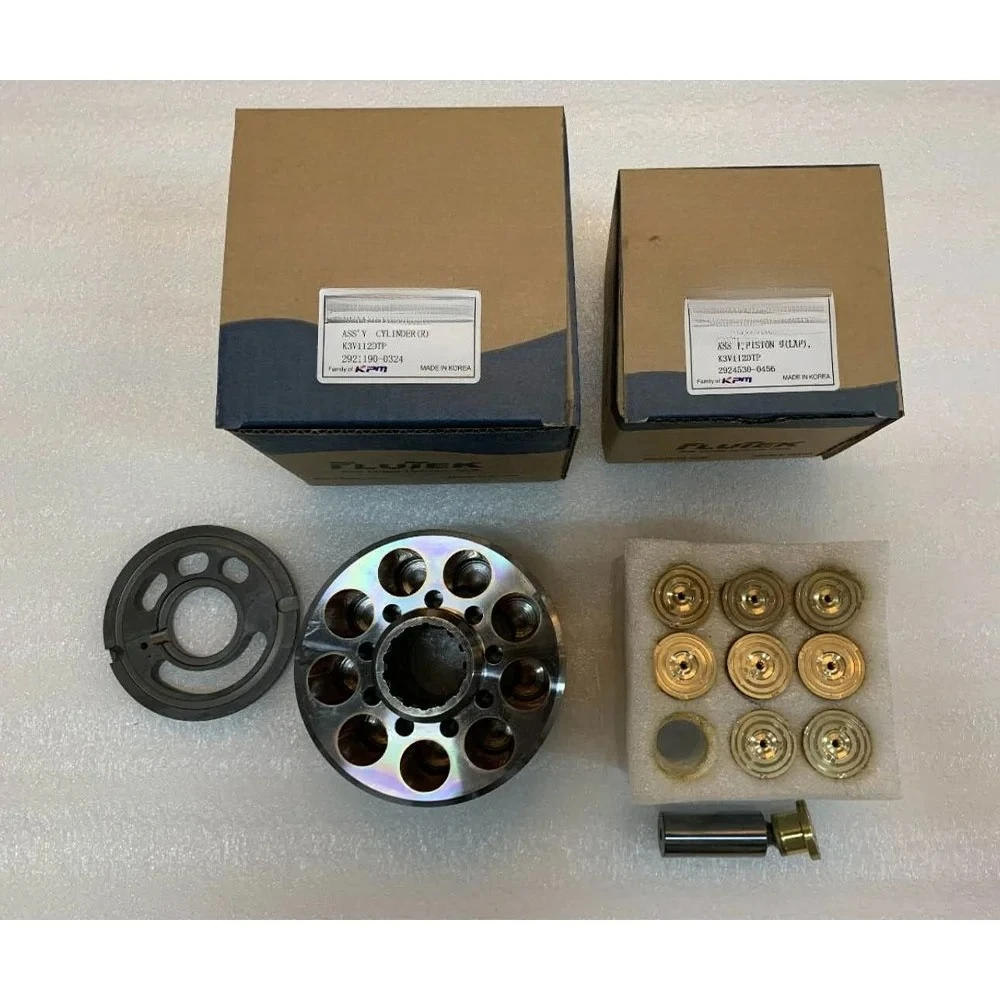 K3V63DT/K3V112DT/K3V140DT/K3V180DT Parts | FluteK Hydraulic Pump for Kawasaki Hyun.dai