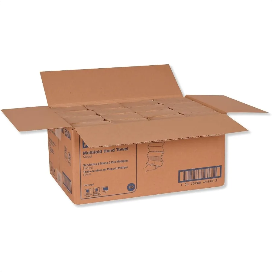 Toalla de mano plegable Tork Natural H2 Universal 100 fibras recicladas 16 x 250 hojas MK530A