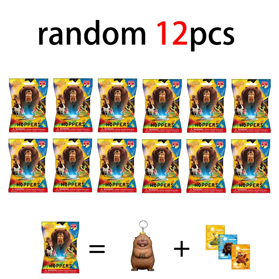 Caixa Surpresa Beaver Transformation Plan Série 24 Brinquedos Chaveiro Decoração de Mochila Modelo de Decoração Presente de Aniversário