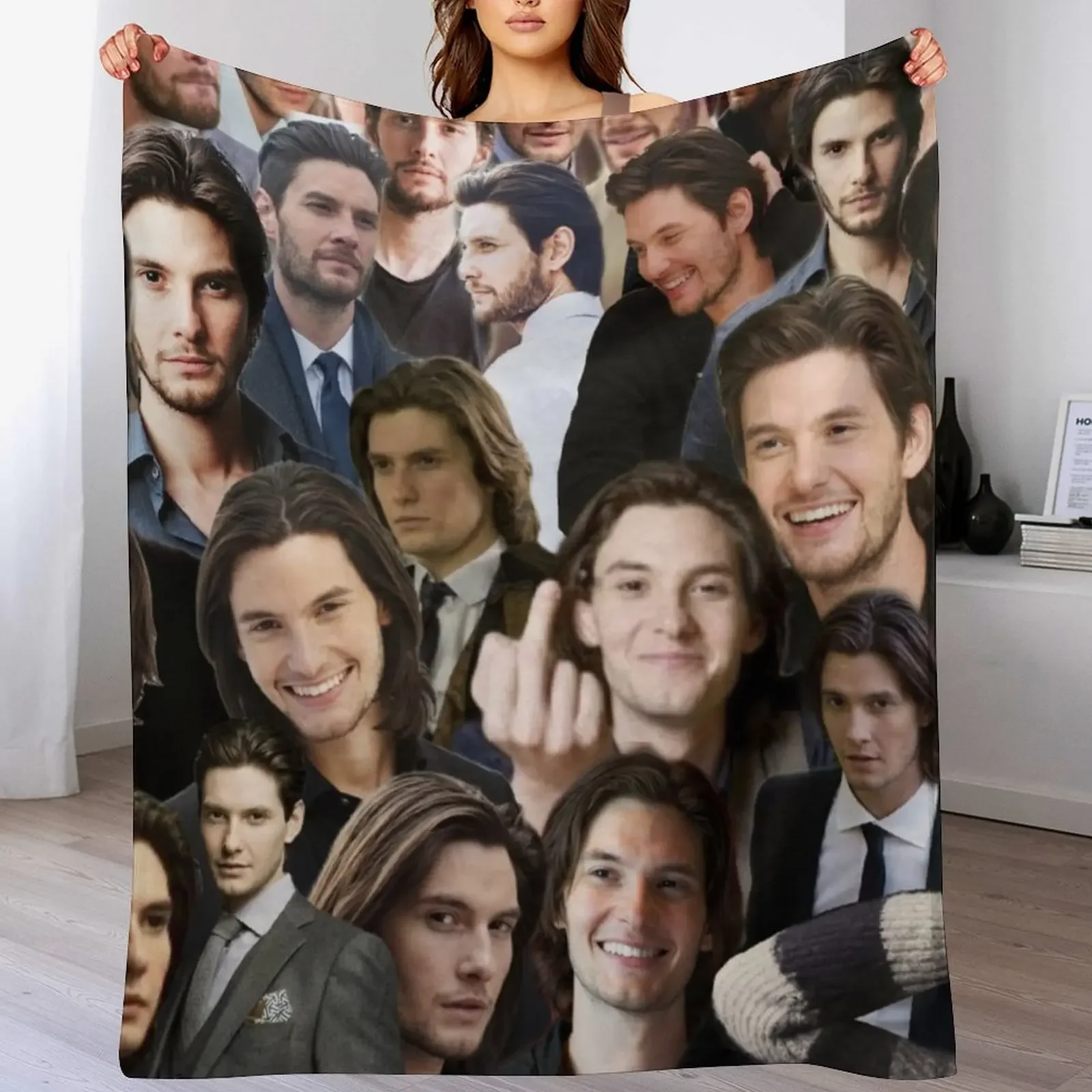 

Ben Barnes Throw Blanket Decoratives Luxury Brand Furrys Luxury Designer Blankets