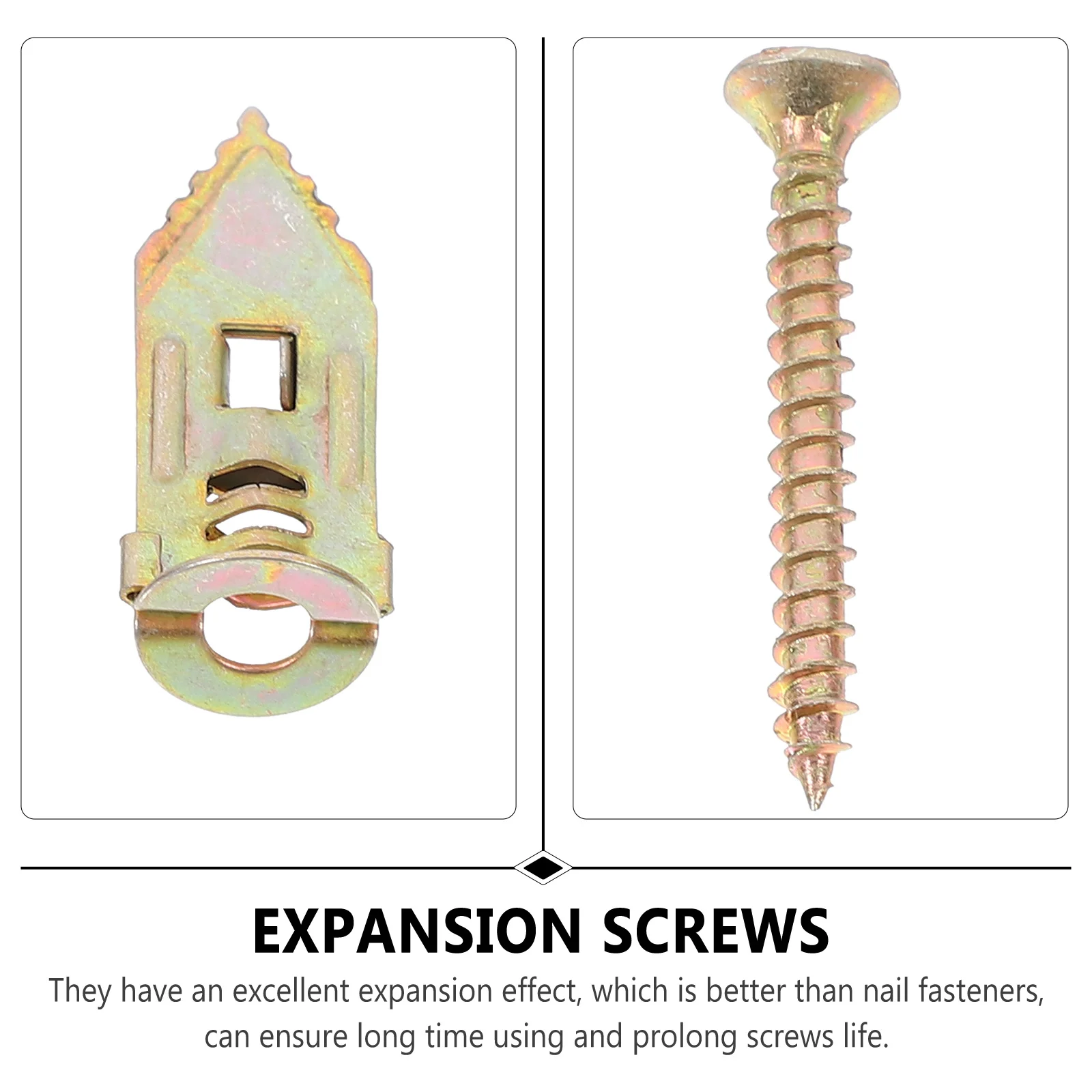 50 قطعة مسامير التوسع المعدنية الذاتي الحفر جدار مرساة جوفاء جدار التنصت المسمار وقت طويل استخدام دريوال مرساة توسيع مسامير
