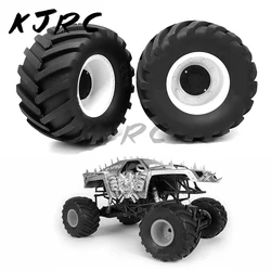 2 sztuki gumowa opona Monster Truck RC w/17mm obręcz z plastikowy krążek sześciokątną 173mm/91mm gumowe opony nadające się do Traxxas