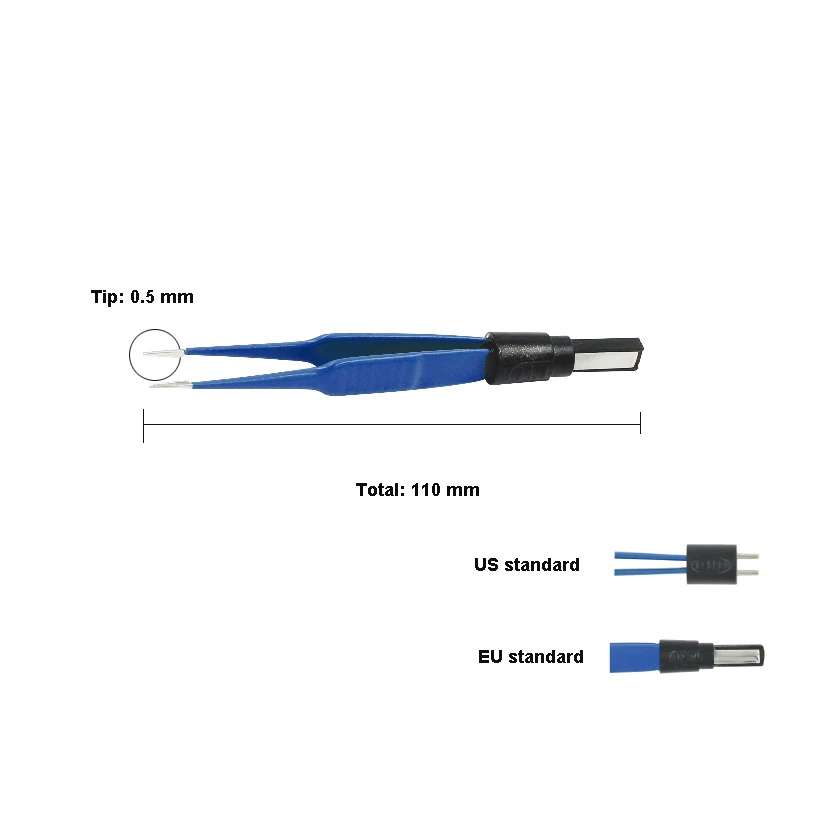 Disposable Reusable Bipolar Forceps Laparoscopic Bipolar Diathermy Forceps