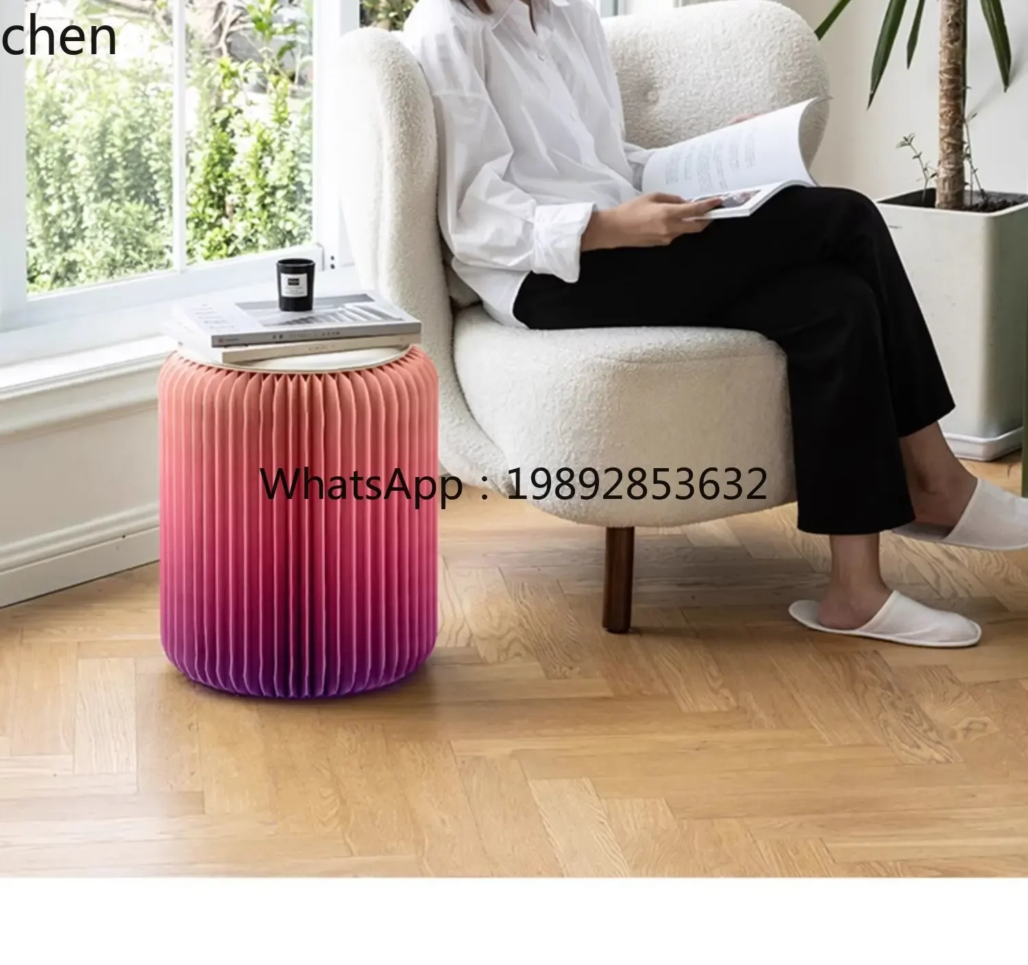 YFY creative low shoe changing stool makeup stool art wind stool storage simple