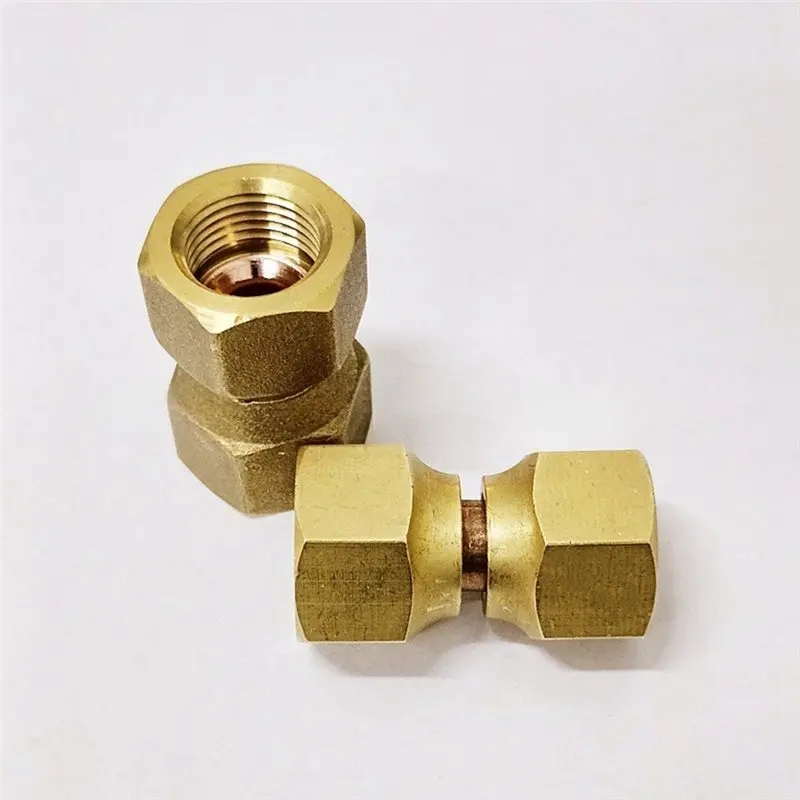 AFOURT-ICS Industries - 3/8 OD Brass Flare Swivel Nuts (10 Pack)