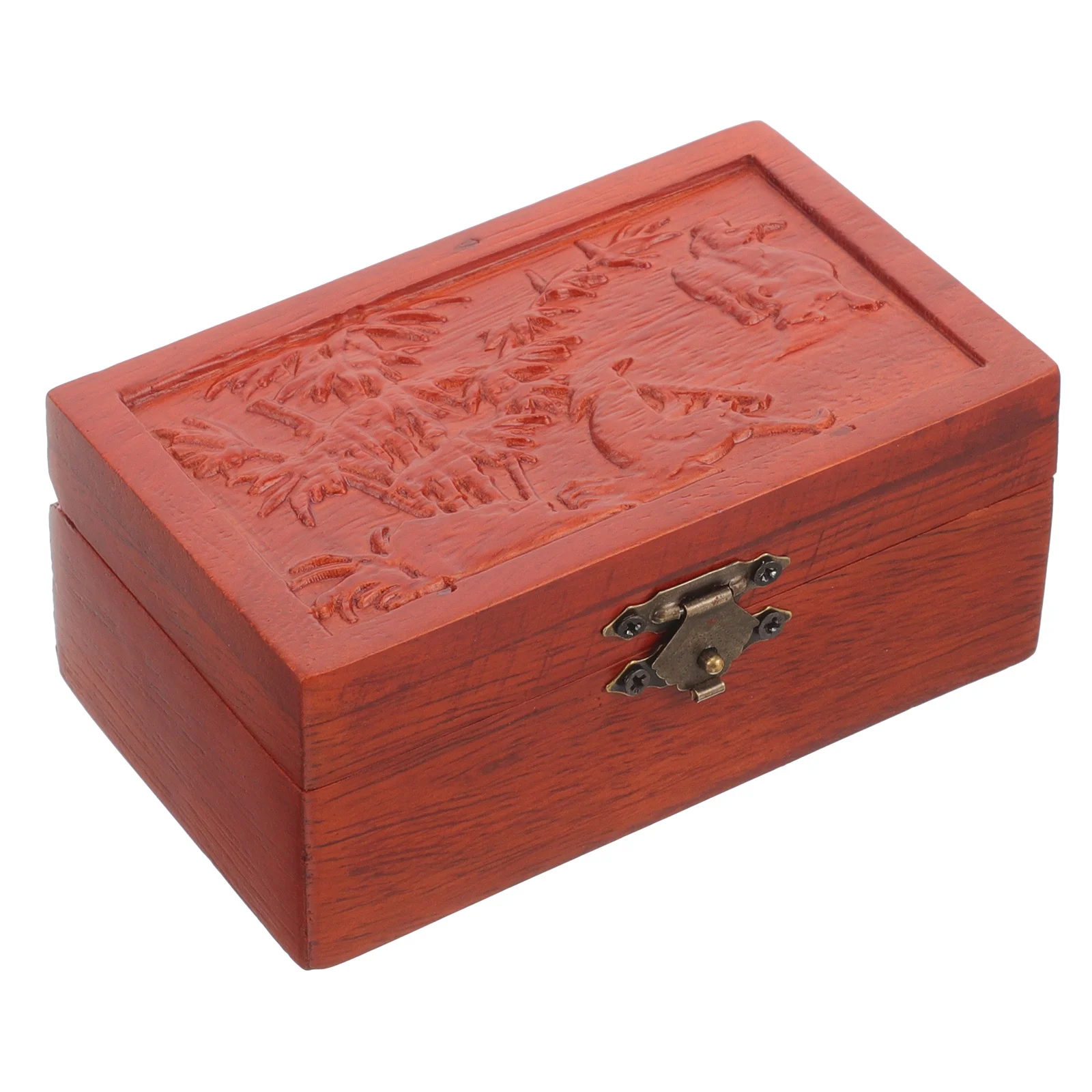 

Wooden Jewelry Organizer Box Vintage Style Jewelry Storage Case for Earrings Rings Necklaces Bracelets Decorative Sundries