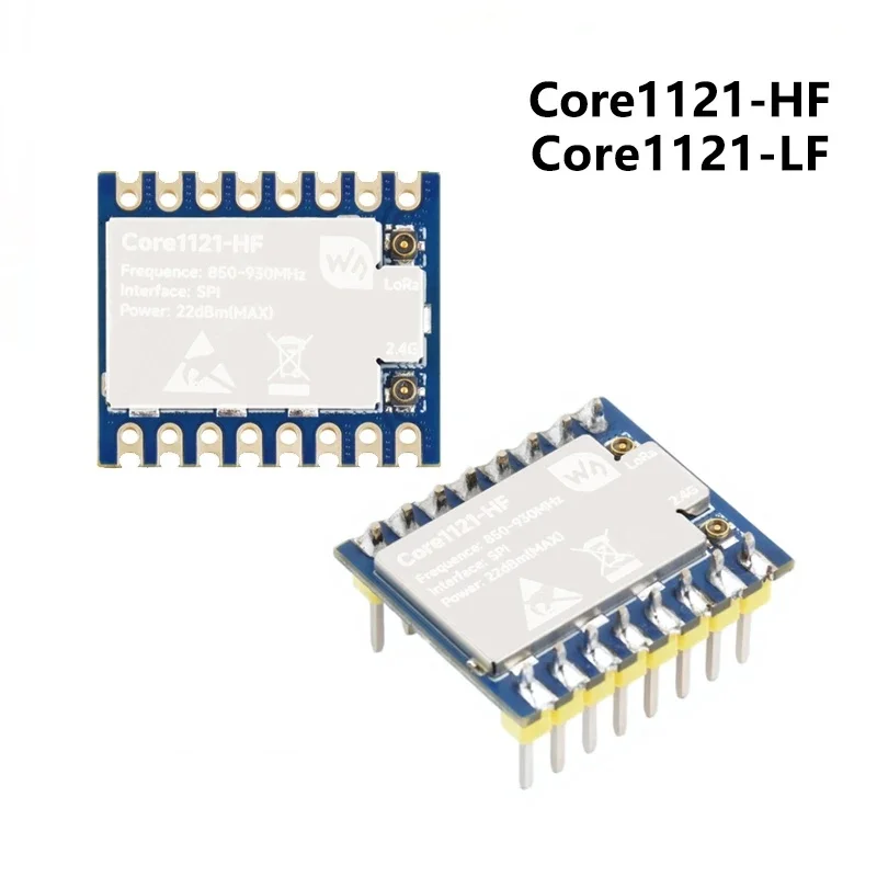 Waveshare Core1121 Module Core1121-HF/Core1121-LF LoRa Dual-Frequency Module LoRa Transceiver LR1121 for Sub-GHz and 2.4GHz
