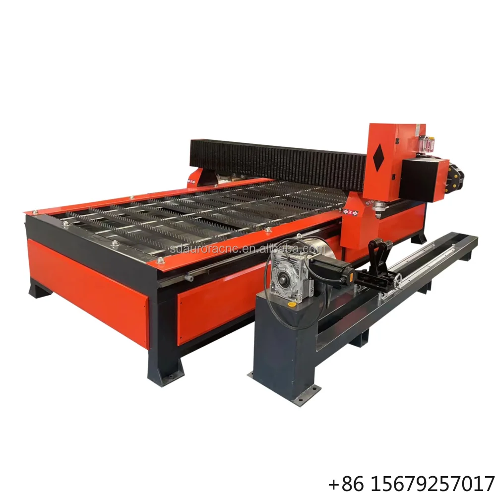 1500*3000 2000*4000mm China Metal Cutting / Cnc Plasma Table / Plasma Cutter Machine With Rotary