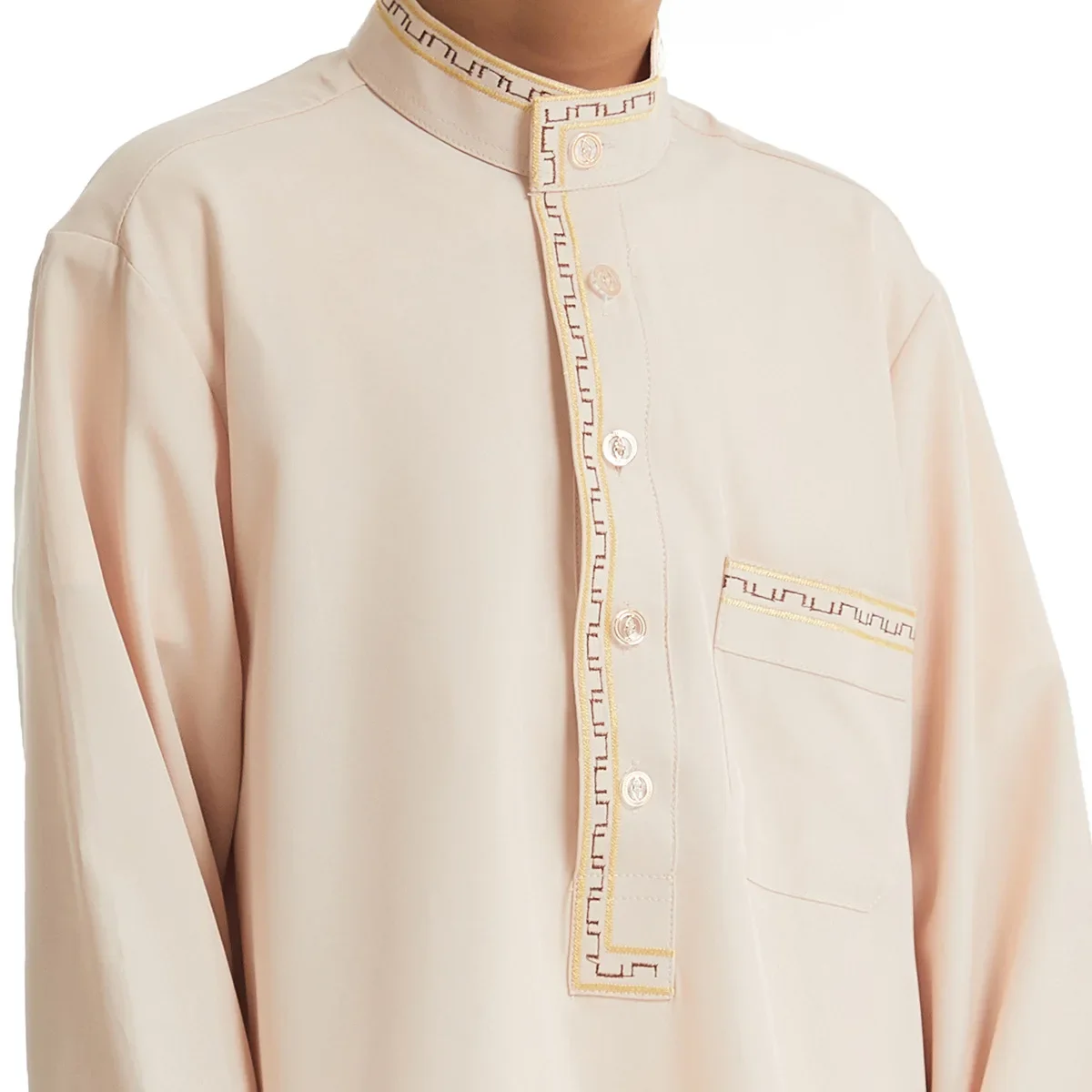 Muslim Boys Robe Gown Saudi Djellaba Pocket Arabia Abaya Kaftan Jubba Thobe Islam Eid Ramadan Djellaba Morocco Caftan Abayas