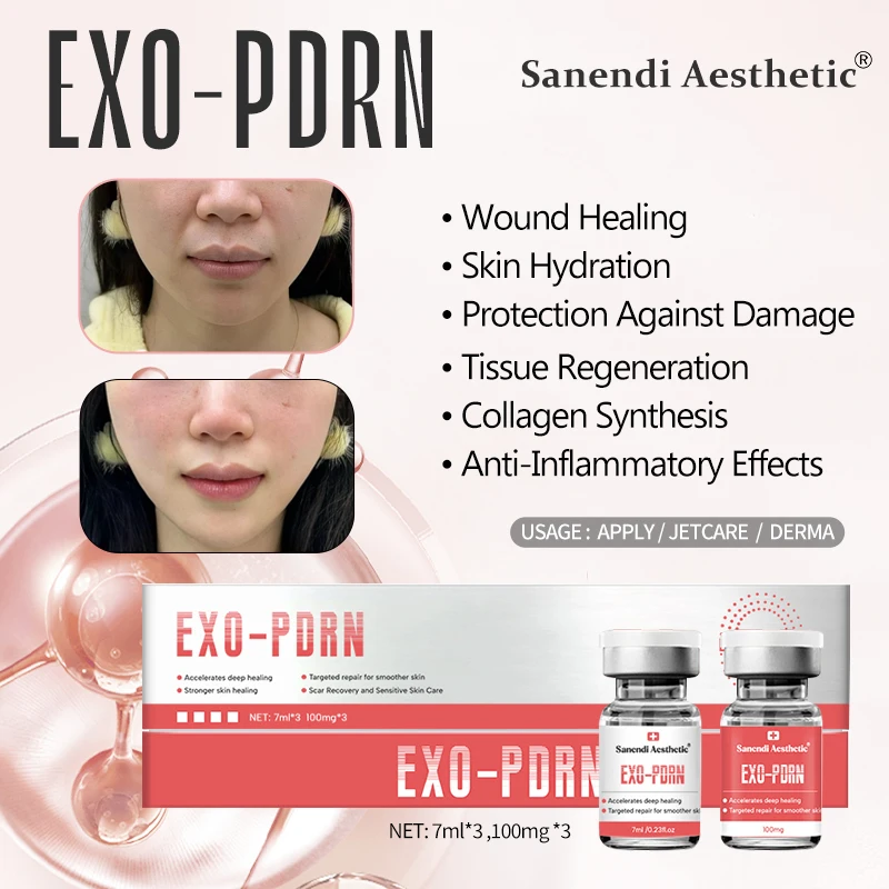 EXO-PDRN Korean Skin Care Facial Care Set HA Moisturizing Antioxidant Essence Stem Cell Serum Booster Anti-aging