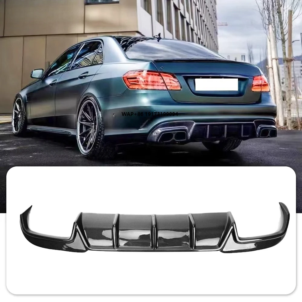 

For E-Class W212 4DR BS Style Carbon Fiber Rear Lip Rear Diffuser Bumper Lip 2009-2019