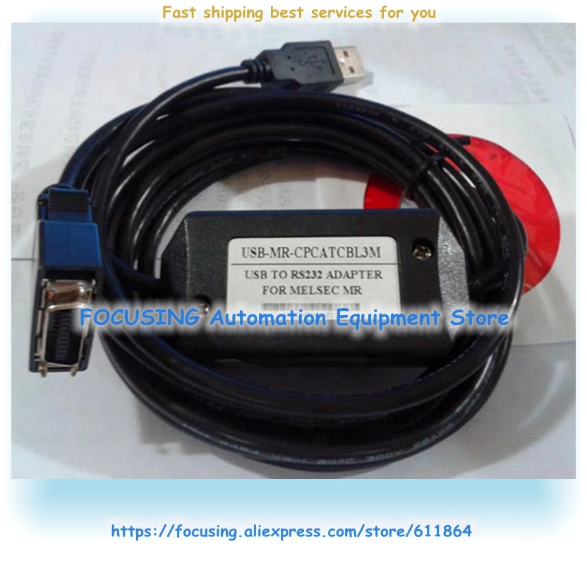 

MR-J2S Серводвигатель Сервопривод Ca ble USB Компьютер MR-CPCATCB Новый