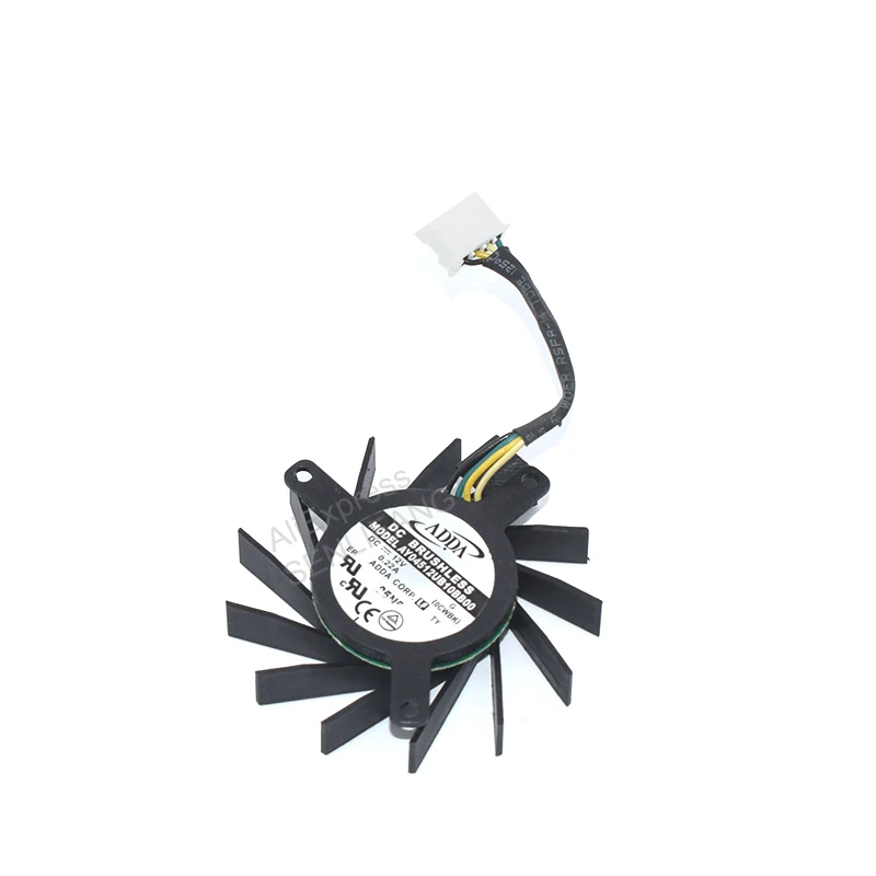 Original para AY04512UB10BB00 12V 0.22A distancia del agujero 3,4-3,4-2,6 diámetro 4,4 cm ventilador de tarjeta de cuatro cables