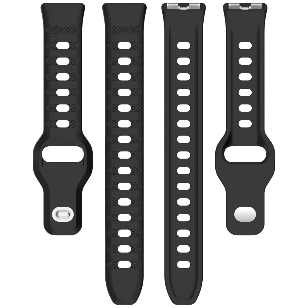 화웨이 밴드 용 실리콘 스트랩 10 10NFC 9 9NFC 8 8NFC 도트 패턴 역방향 버클 시계 밴드 패션 교체 액세서리