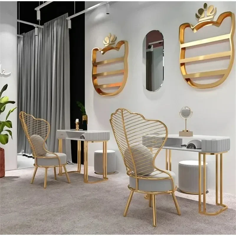 Nordic INS Hot-selling Nail Table and Chair Set, Simple Modern Single Double Layer Manicure Table manicure desk стол трансформер