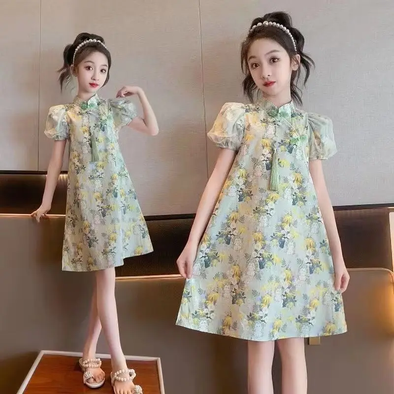 Kids Clothes Children's Clothing Chinese Traditional Dress Cosplay Costumes Girls Hanfu Ethnic Style Princess Party Dresses 4-6Y