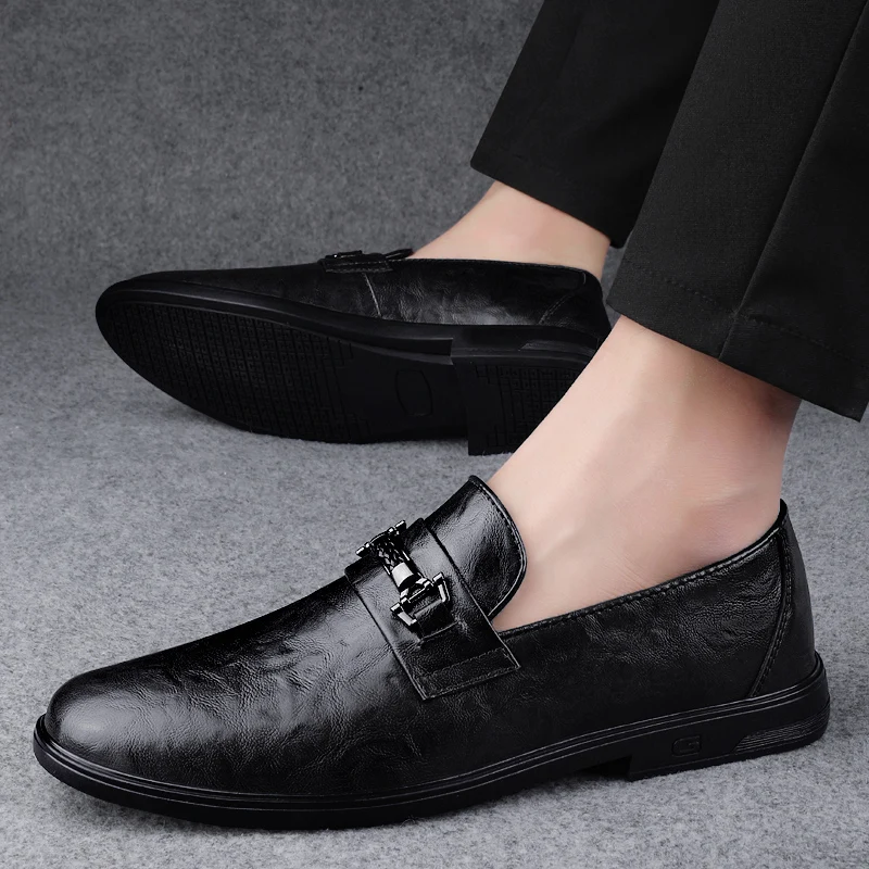 

Fashion Designer Loafers Handmade Casual Leather Soft Bottom Shoes Moccasins Breathable Driving Shoes Comfort Low Heeled Shoes