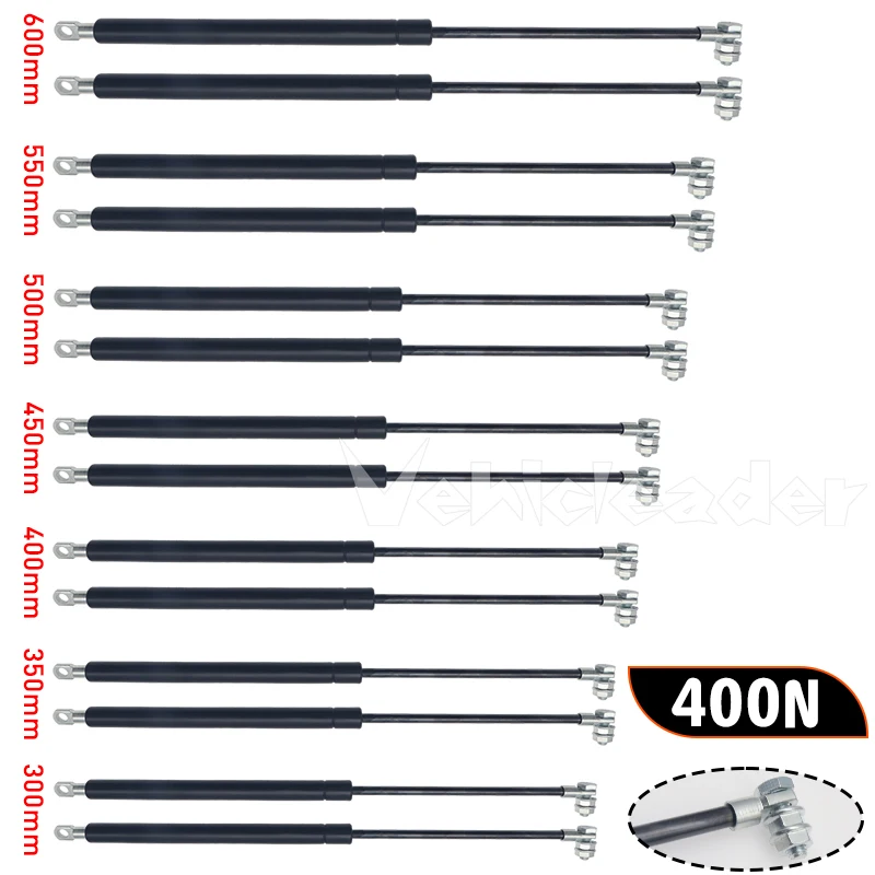 2pcs 600N 300/350/400/450/500/550/600mm Car Gas Struts Spring Shocks Lift Supports RV Windows Storage Damper Camper Back Window