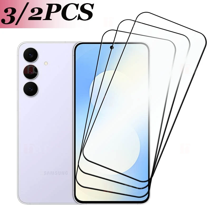 Screen Guard For Samsung Galaxy S25FE Front Tempered glass Military Grade Crystal Ultra-Clear Easy Installation 3/2PCS