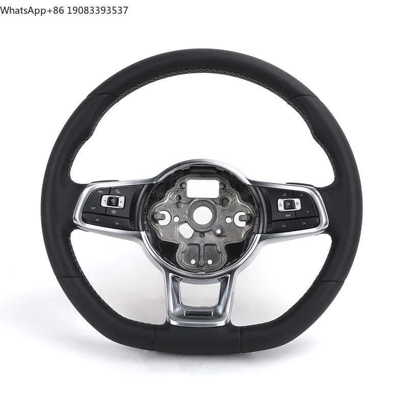 

Спортивный кожаный руль R-Line для VW Volkswagen Golf 5 6 7 7.5 R MK5 MK6 MK7 MK7.5 GTI GTD Polo Passat B6 B7 B8