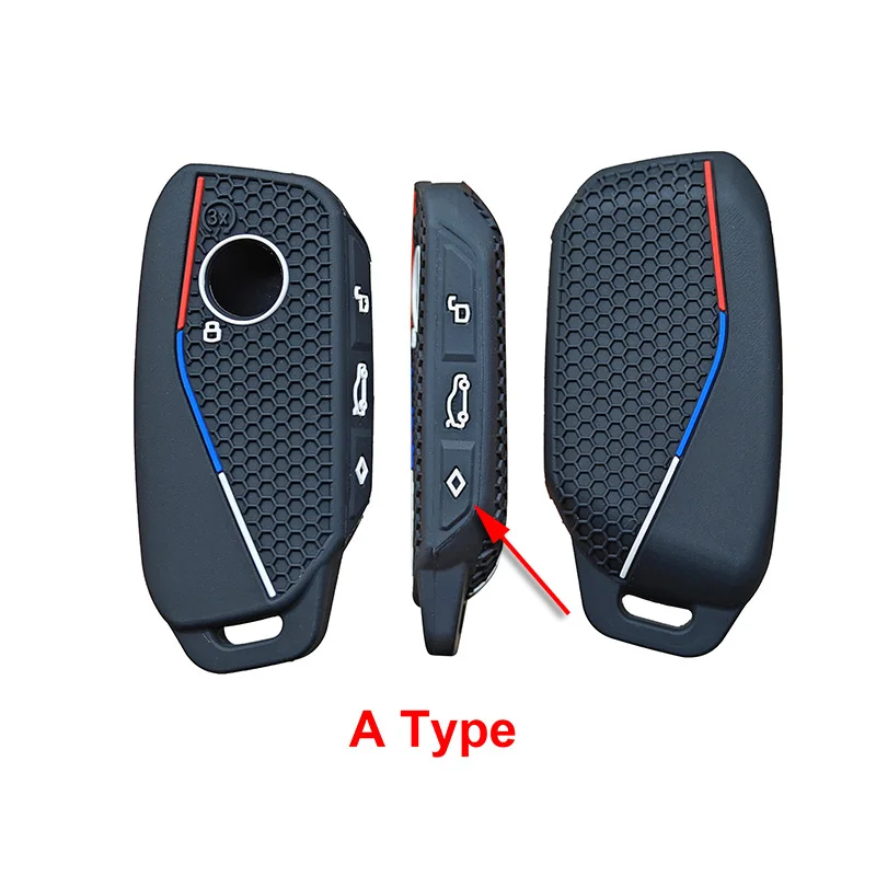 Silicone Car Keyless Cover Case Skin Holder For BMW X1 U11 I7 G70 X7 Lci 320i F20 U06 M3 Gtr X3 X5 X7 F48 2023 2024 Accessories