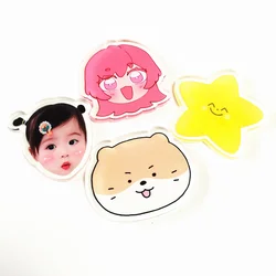 Custom Clear Acrylic Decorative Photos Chip Professional Colored PMMA Chips DIY Accessories Manufacturing Cartoon Anime Figures