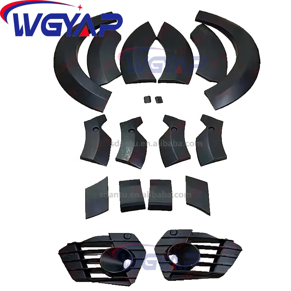 WGYAP Q7 Wide Body Kit for Q7 2016-2019 Front & Rear Bumper Car Styling Parts Front Lip Upgrade Aerodynamic Kit for Q7