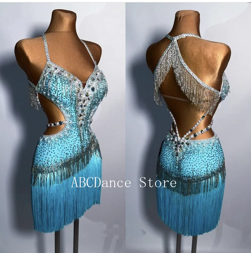 New style competition latin dance dress costume latin dancewear ladies dresses costume  sexy latin wear for women