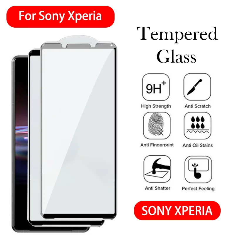 Electroplated Tempered Glass For Sony Xperia 10 IV V IV III Screen Protector for Sony Xperia 1 VI V III II