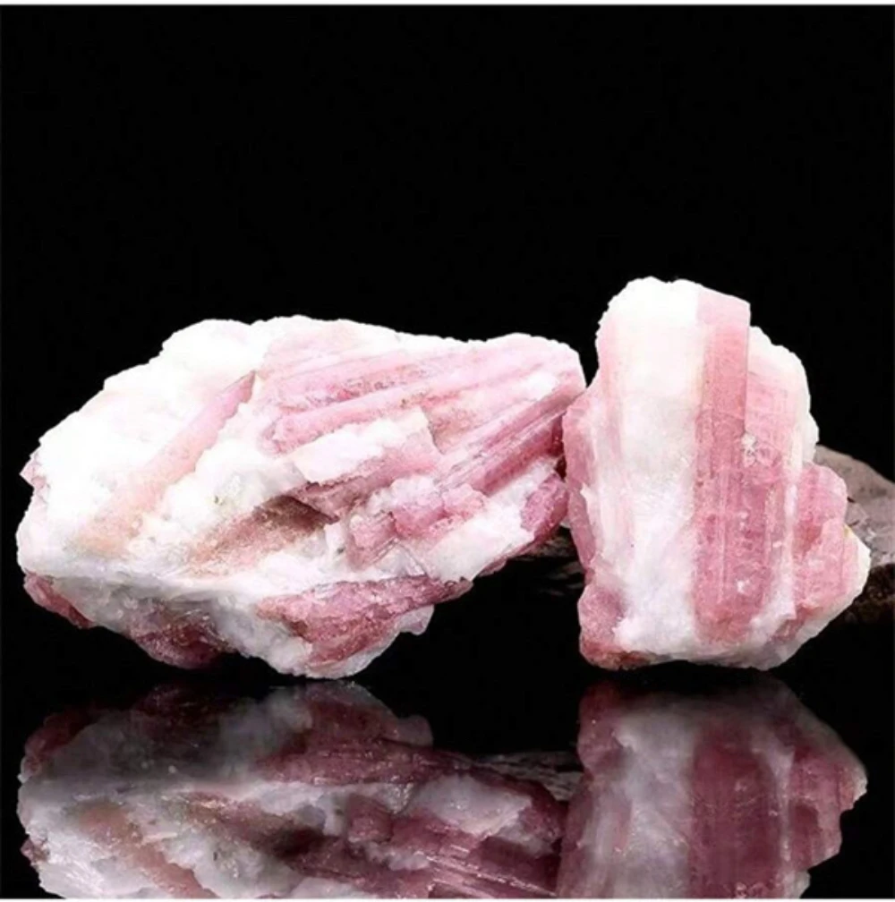 

1pc100% Natural Pink Tourmaline Crystal Mineral Irregular Rough Stone Specimen Rock Rare Original Reiki Chakra Home Room Decor