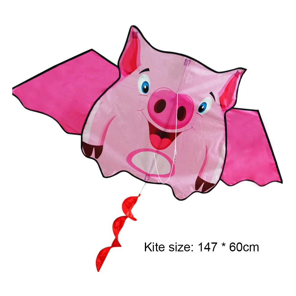 1.6m Tail Fly Wind Kite Cartoon Colorful Flight Kite Enhance Coordination Stunt Kite with Handle Cute Flying Kite Outdoor Toy
